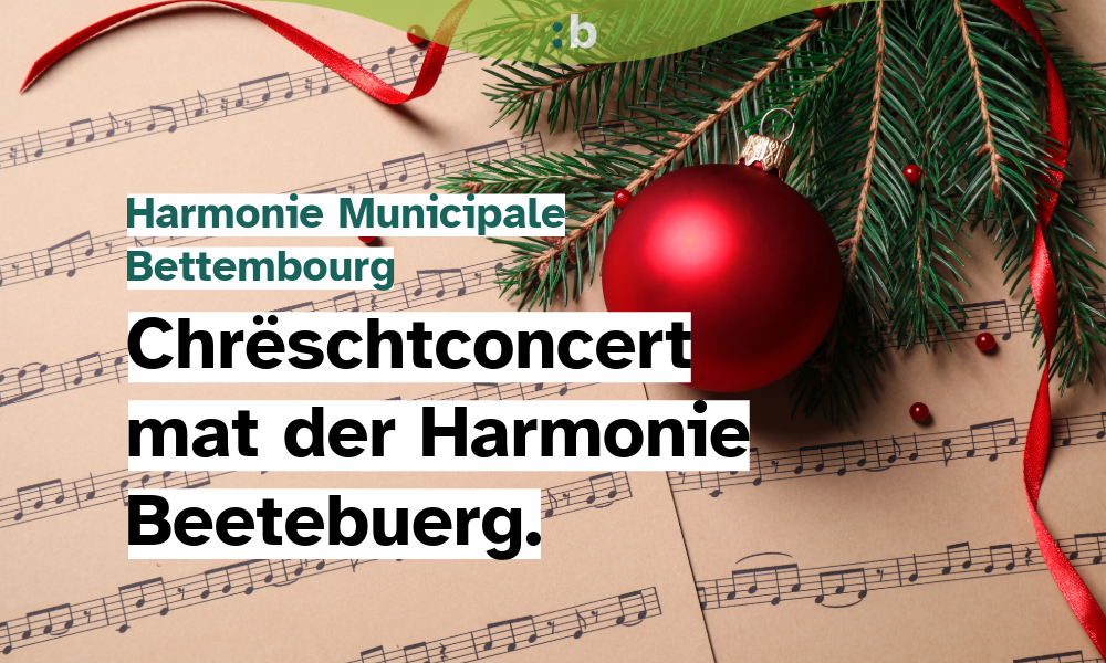 Chrëschtconcert mat der Harmonie Beetebuerg
